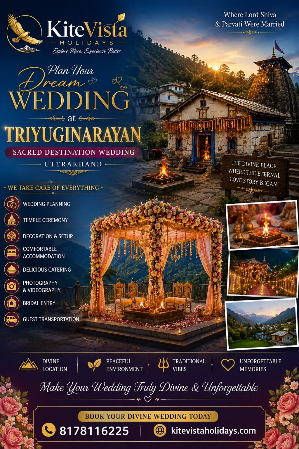 Plan Your Dream Wedding at Triyuginarayan
